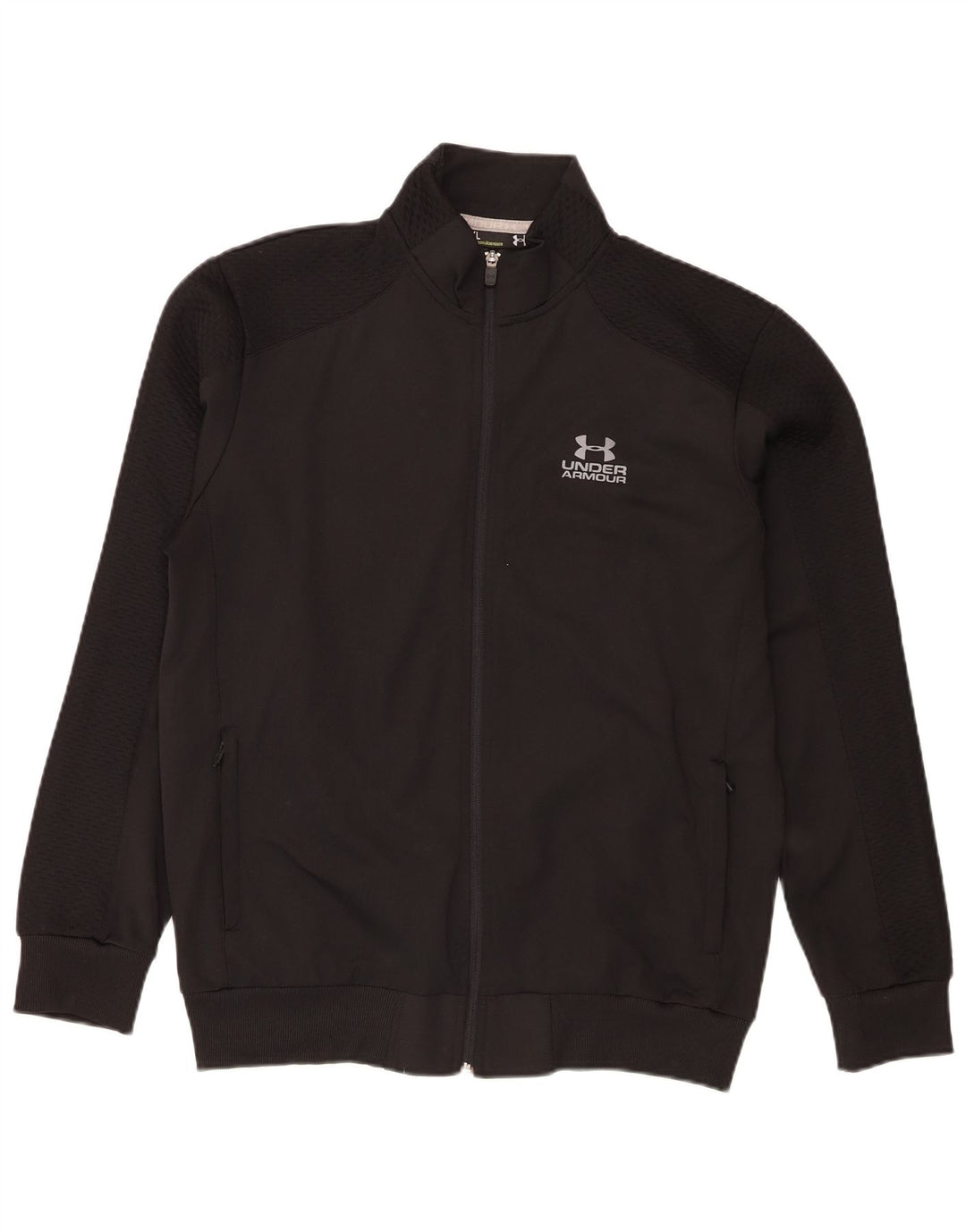 Under Armour Herren-Trainingsanzug-Topjacke XL aus schwarzem Polyester