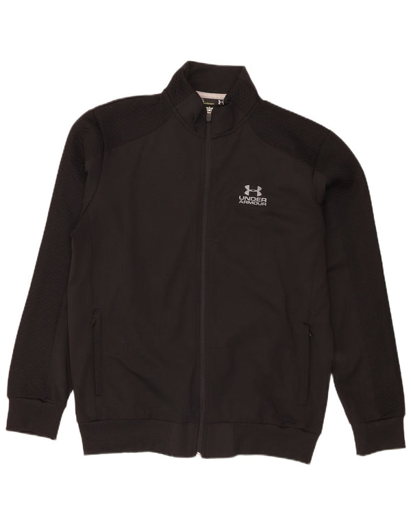 Under Armour Herren-Trainingsanzug-Topjacke XL aus schwarzem Polyester