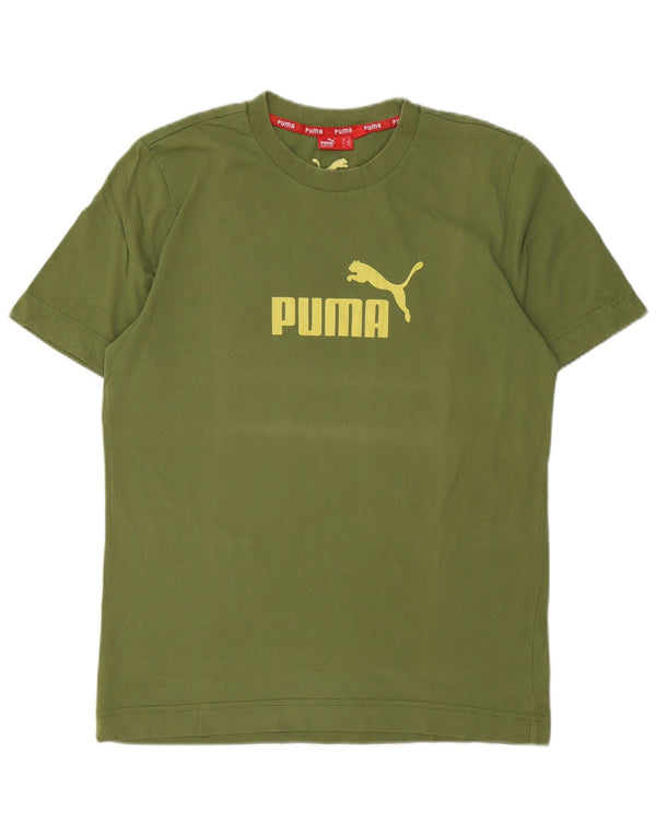 Puma Herren Grafik-T-Shirt-Oberteil Mittelgrün
