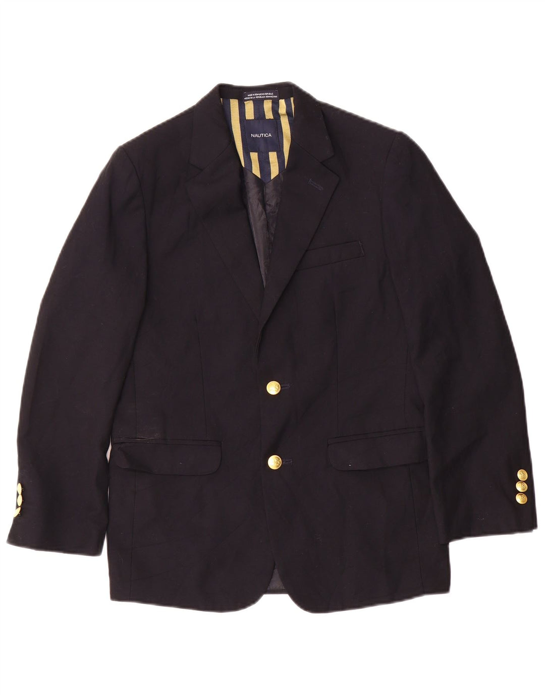 Nautica Jungen-Blazerjacke mit 2 Knöpfen, 13–14 Jahre, schwarzes Polyester