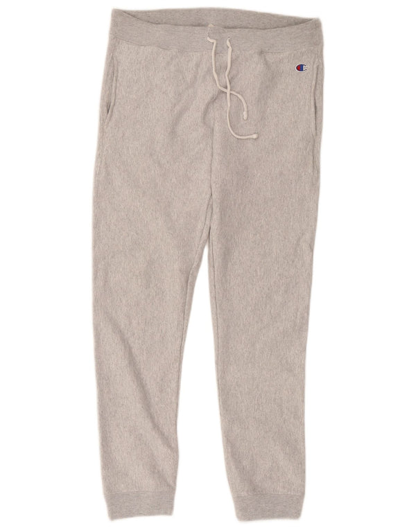 Champion Damen Reverse Weave Trainingshose Jogger UK 14 Mittelgrau