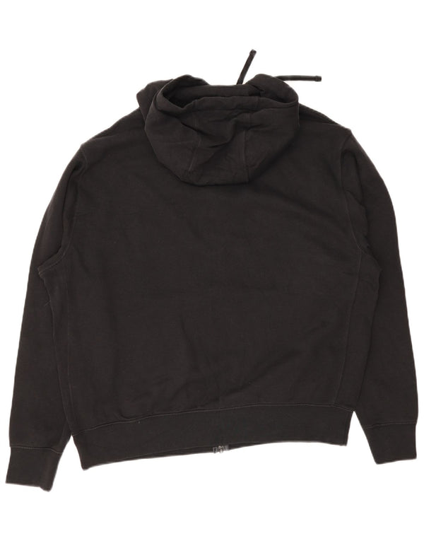 Nike Herren-Kapuzenpullover mit Reißverschluss, groß, aus schwarzer Baumwolle