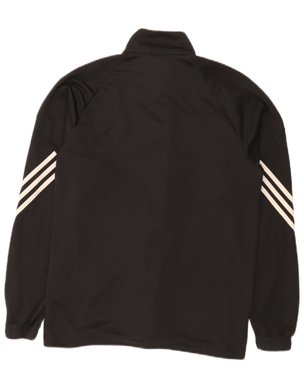 Adidas Herren Climalite Trainingsanzug Top Jacke Medium Schwarz Polyester