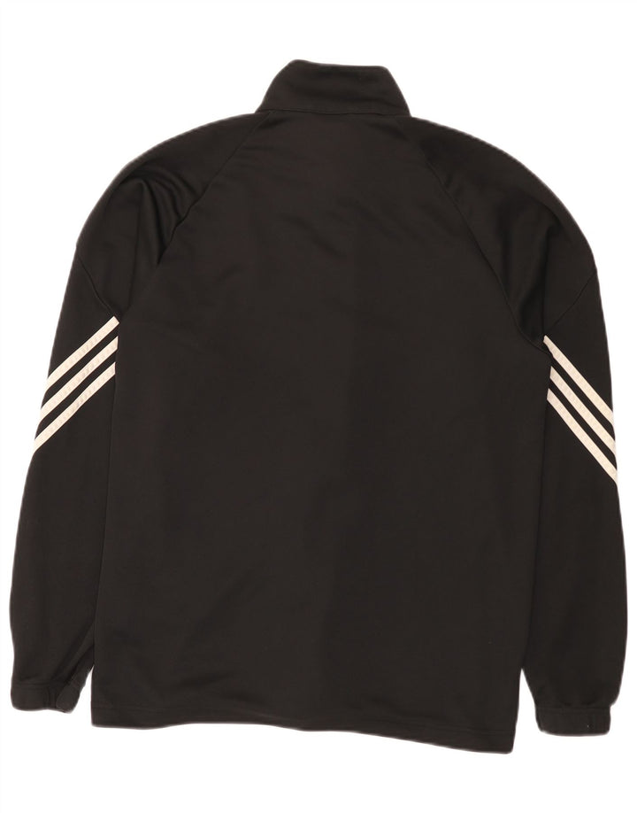 Adidas Herren Climalite Trainingsanzug Top Jacke Medium Schwarz Polyester
