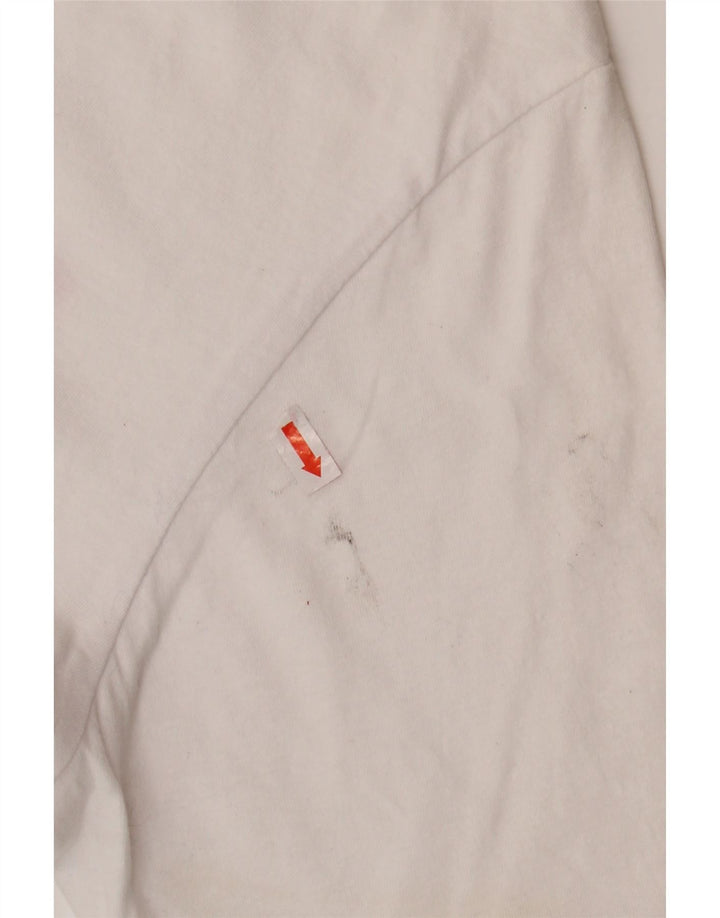 JACK & JONES Mens Graphic T-Shirt Top Small White Cotton