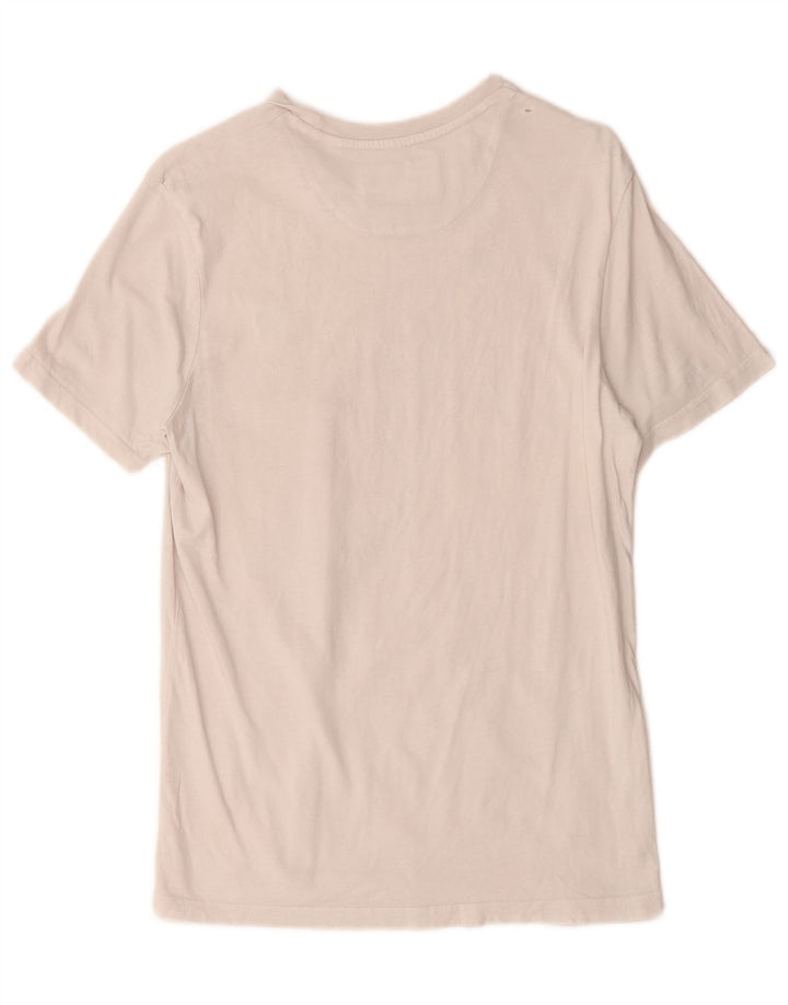Lyle & Scott Herren T-Shirt Top Small aus weißer Baumwolle