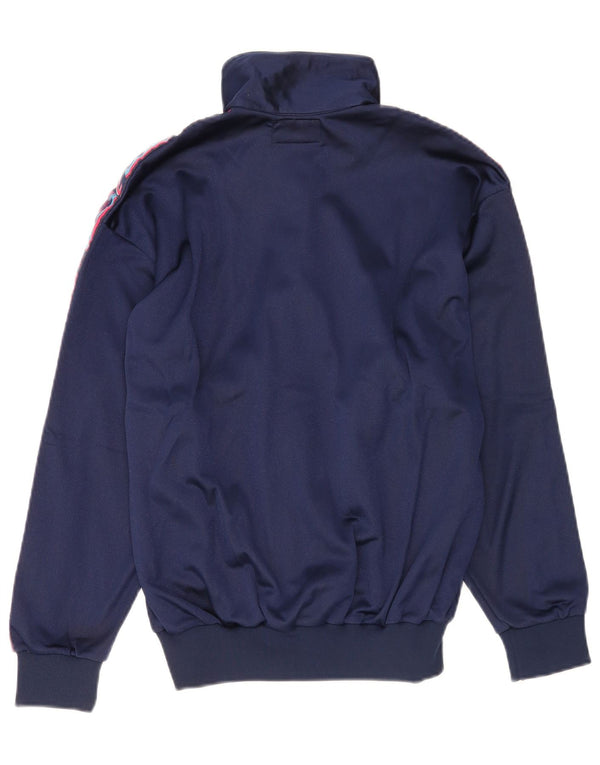 Asics Damen Graphic Trainingsanzug Top Jacke IT 42 Medium Navy Blue Polyamid