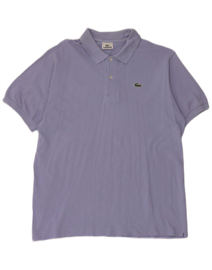 Lacoste Herren-Poloshirt, Größe 6 XL, blaue Baumwolle
