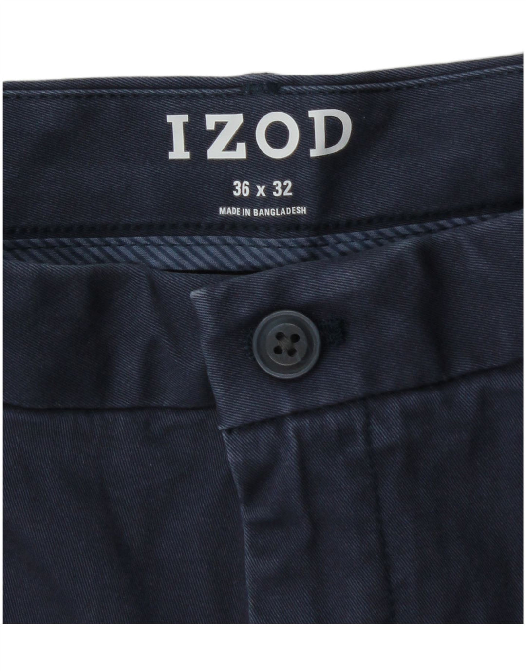 IZOD Gerade Chino-Hose für Herren, W36, L32, Marineblau, Baumwolle