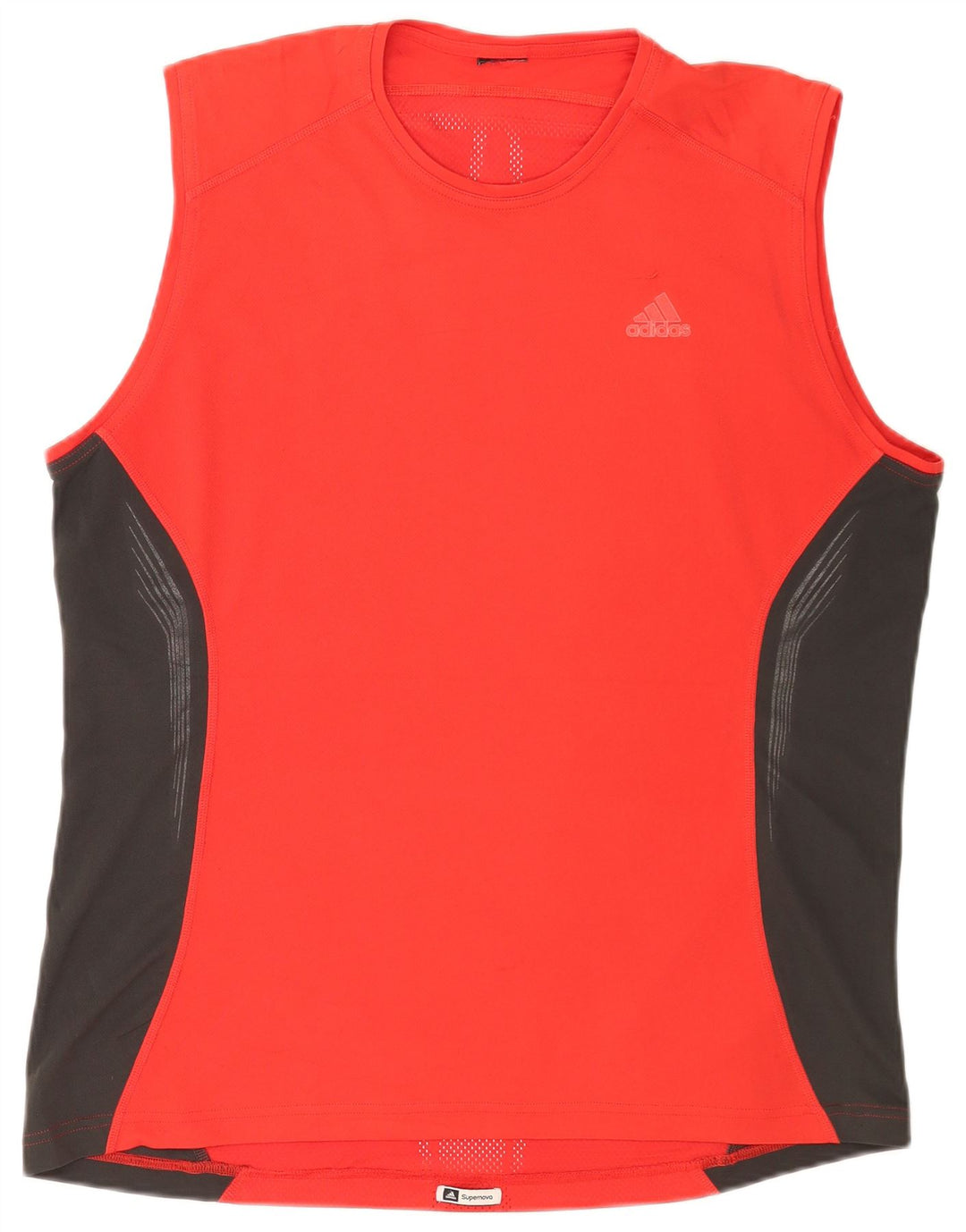 Adidas Herren Weste Top XL Rot Colourblock Polyester