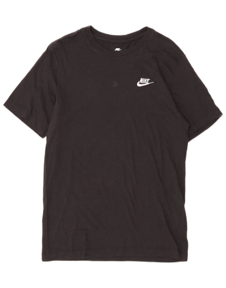 Nike Herren T-Shirt Top Small Schwarz Baumwolle