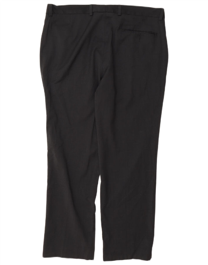 Marks & Spencer Herren-Anzughose mit normaler Passform, W36 L29, marineblaue Wolle