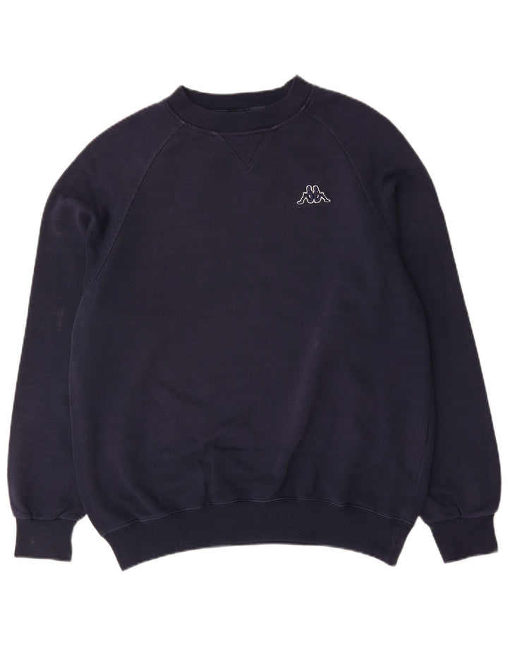 Kappa Herren-Sweatshirt-Pullover, mittelmarineblaue Baumwolle