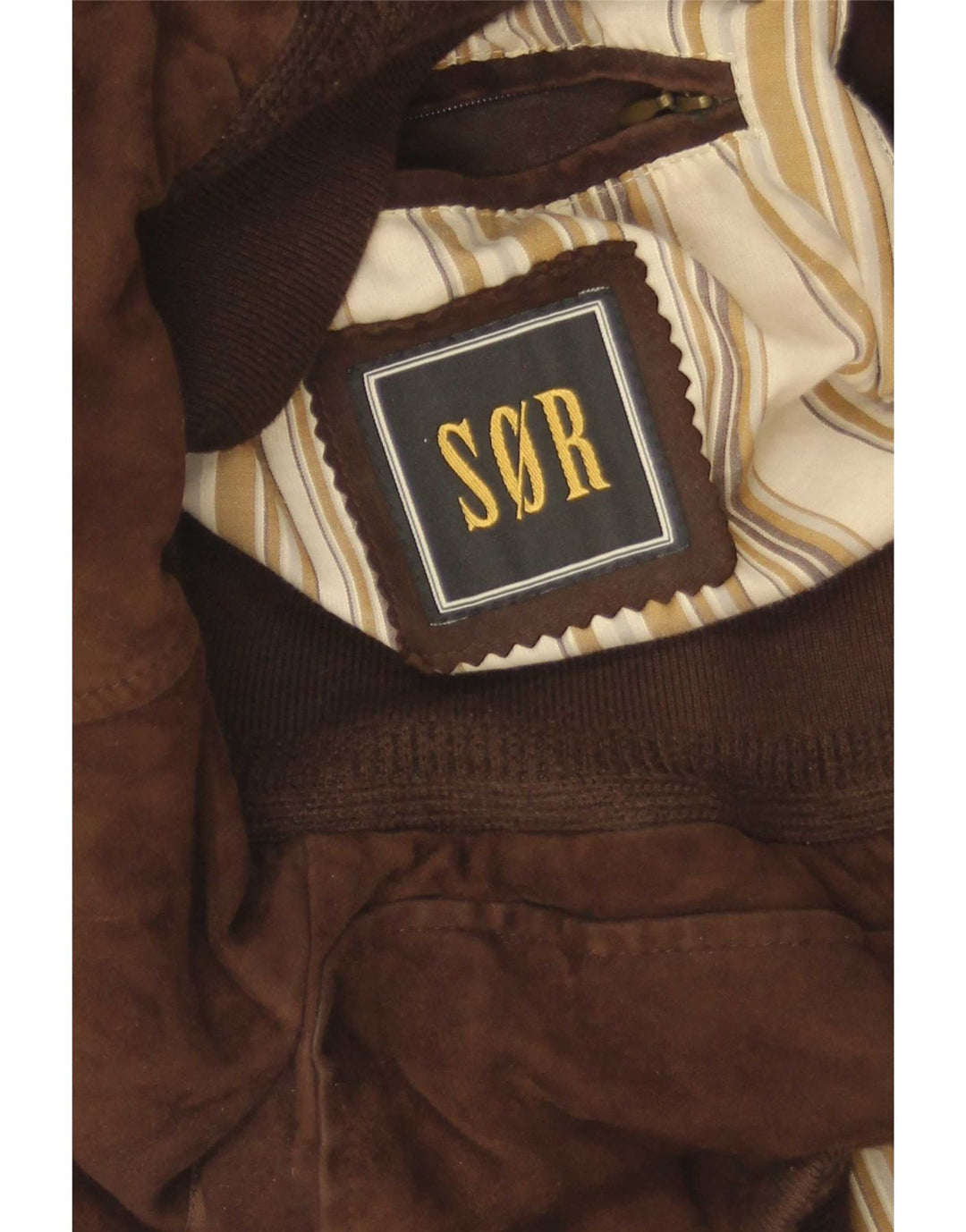 Vintage Herren Wildleder Bomberjacke EU 52 XL Braun