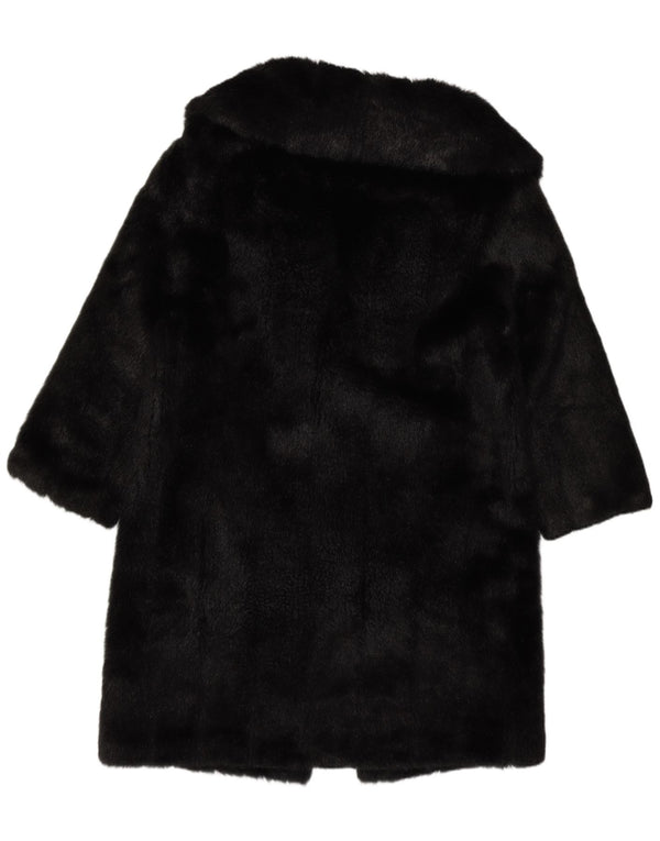 Glenoit Damen Kunstpelzmantel UK 14 Large Schwarz