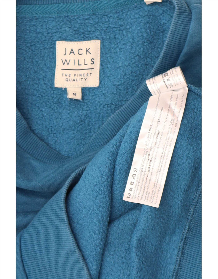 Jack Wills Herren-Sweatshirt-Pullover aus mittelblauer Baumwolle