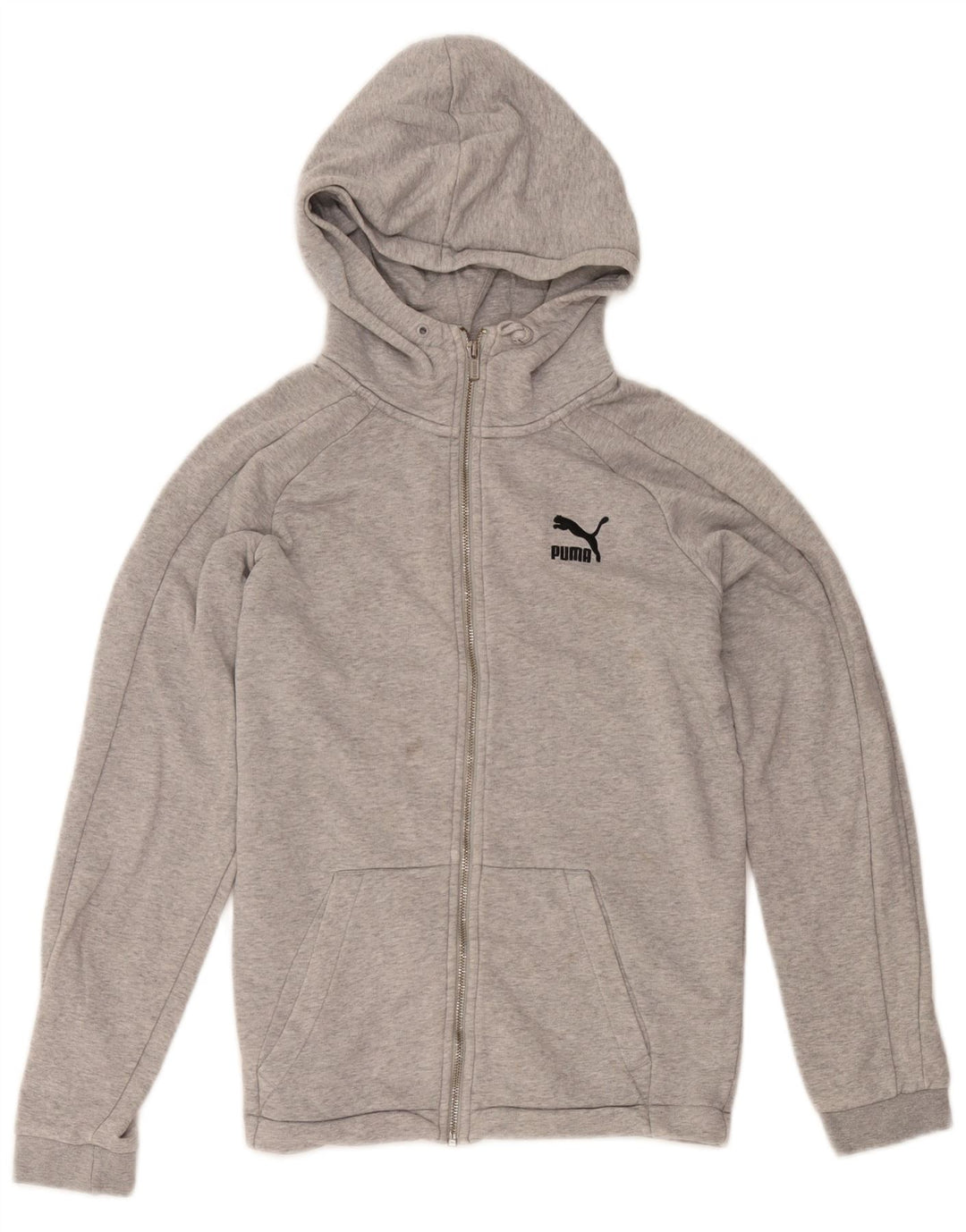 Puma Herren Zip Hoodie Pullover XS Grau Baumwolle