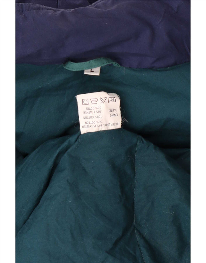 Vintage Herren Kapuzenparka Jacke UK 40 Großes grünes Polyester