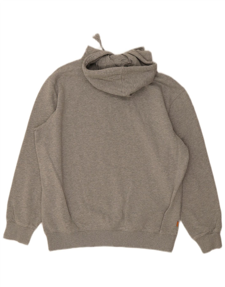 Timberland Herren-Kapuzenpullover mit Grafik, groß, graue Baumwolle