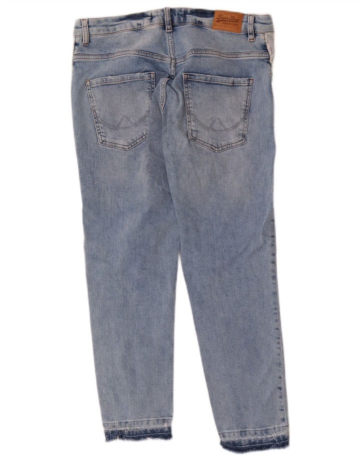 Superdry Damen Riley Slim Jeans W27 L25 Blaue Baumwolle