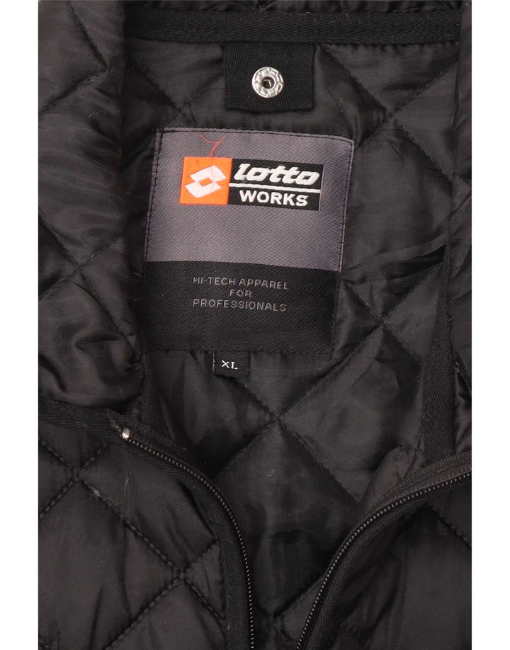 Lotto Herren Workwear Steppjacke UK 42 XL Schwarz Polyamid