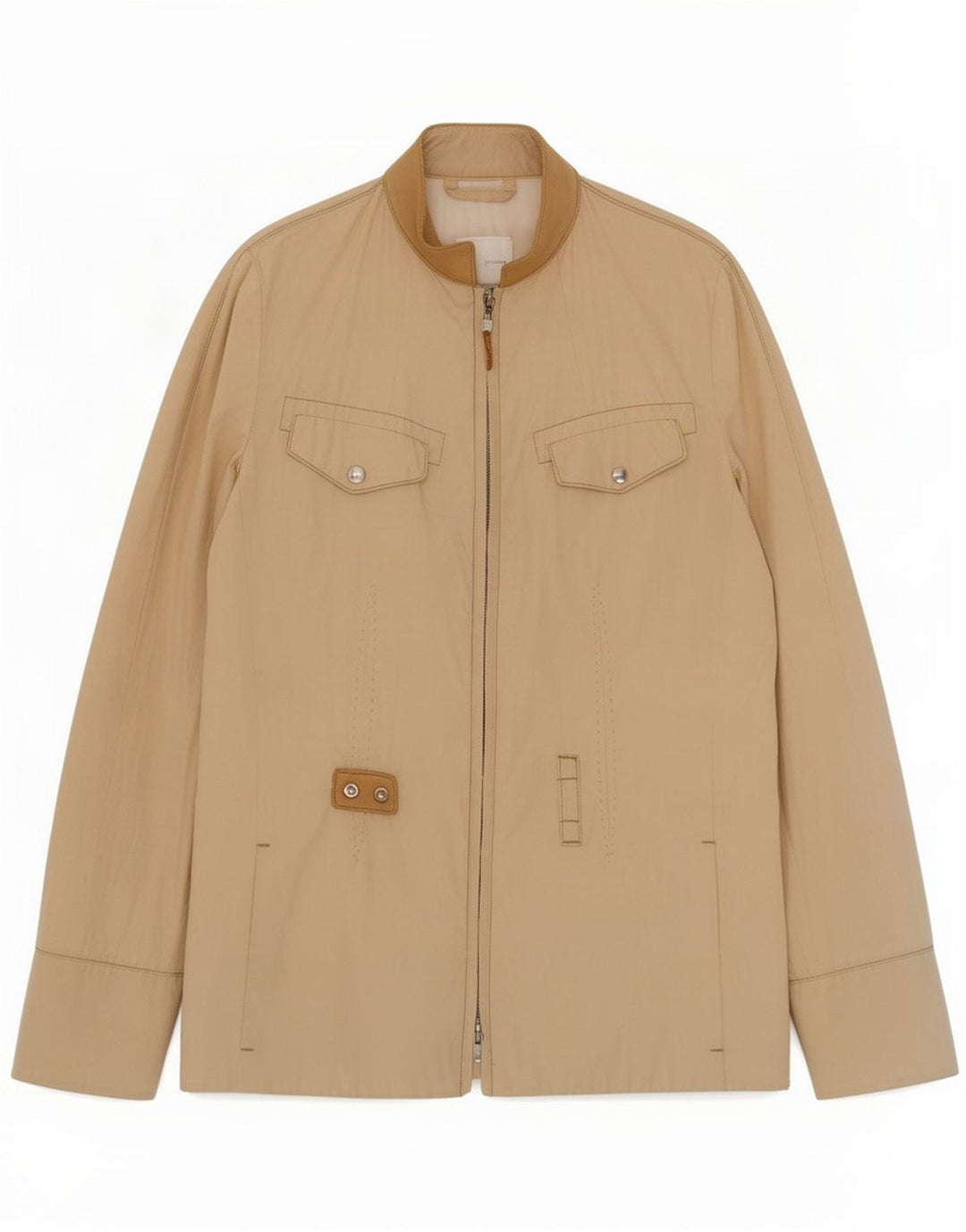 Belfe Damen Utility-Jacke UK 8 Small Beige Baumwolle