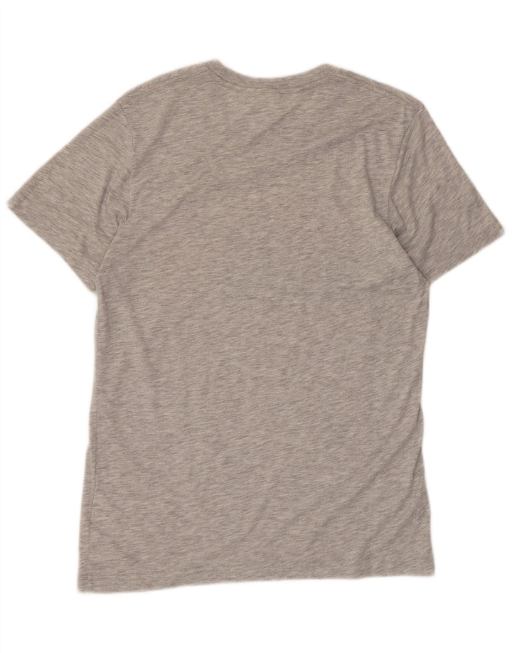 Nike Herren-T-Shirt mit Grafik, mittelgrau meliertes Polyester