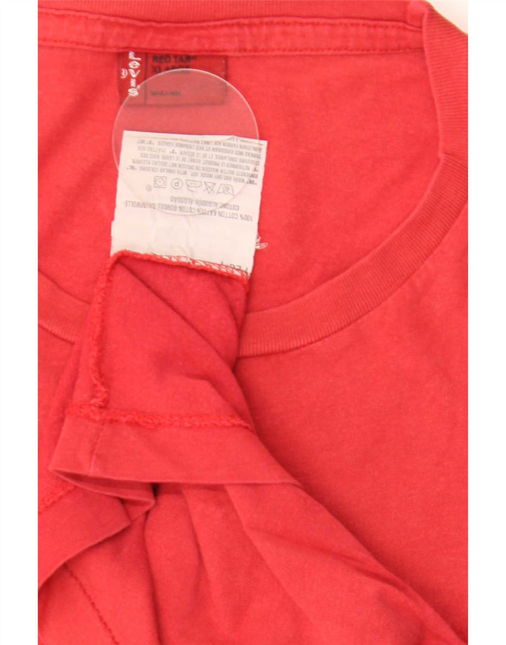 Levi's Herren-T-Shirt mit Grafik, XL, rote Baumwolle