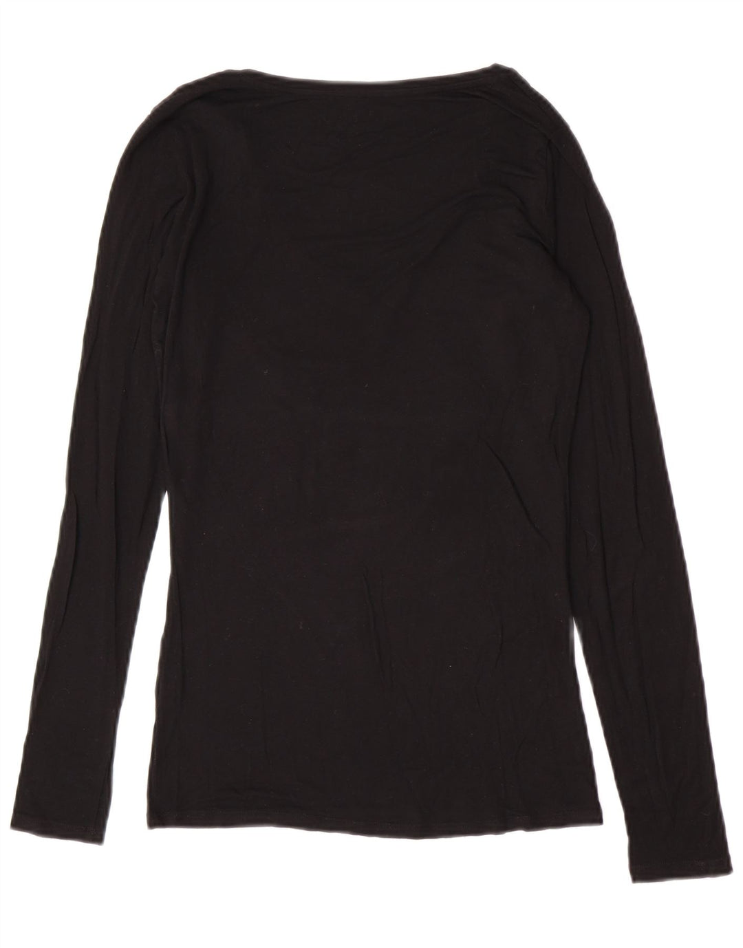 Guess Damen Graphic Top Langarm UK 12 Medium Schwarz