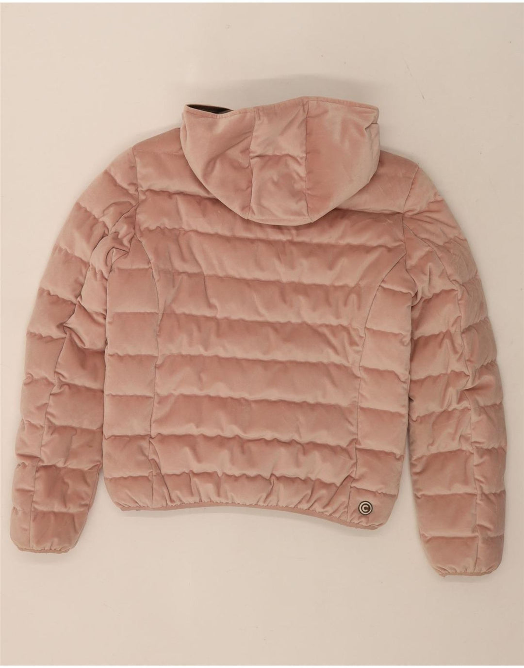Colmar Damen-Kapuzensamt-gepolsterte Jacke IT 44 Mittelrosa