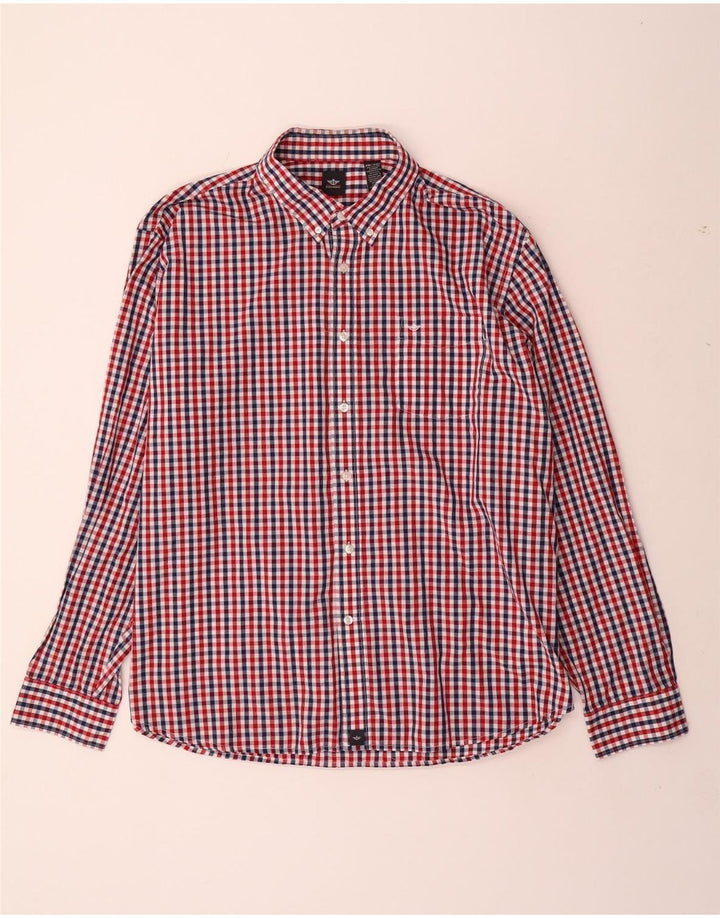Dockers Herrenhemd 2XL Red Gingham Cotton