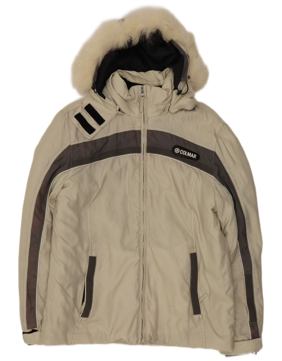 Colmar Herren-Skijacke mit Kapuze IT 46 Small Beige Colourblock
