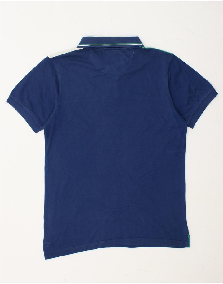 HARMONT & BLAINE Herren-Poloshirt mit schmaler Passform, kleine blaue Colourblock-Baumwolle