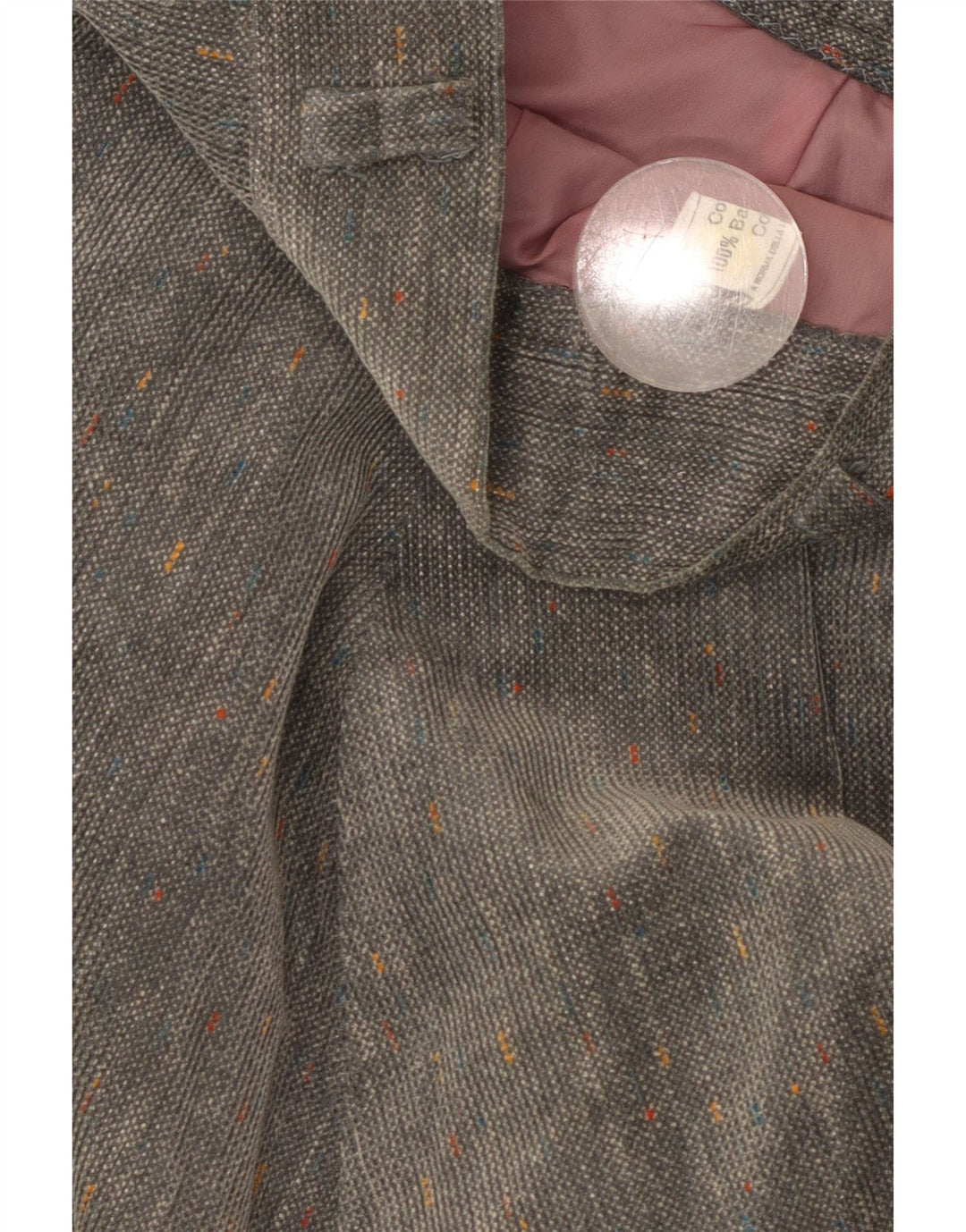 BRUGI Damen-A-Linien-Rock W28, mittelgrau gesprenkelte Baumwolle