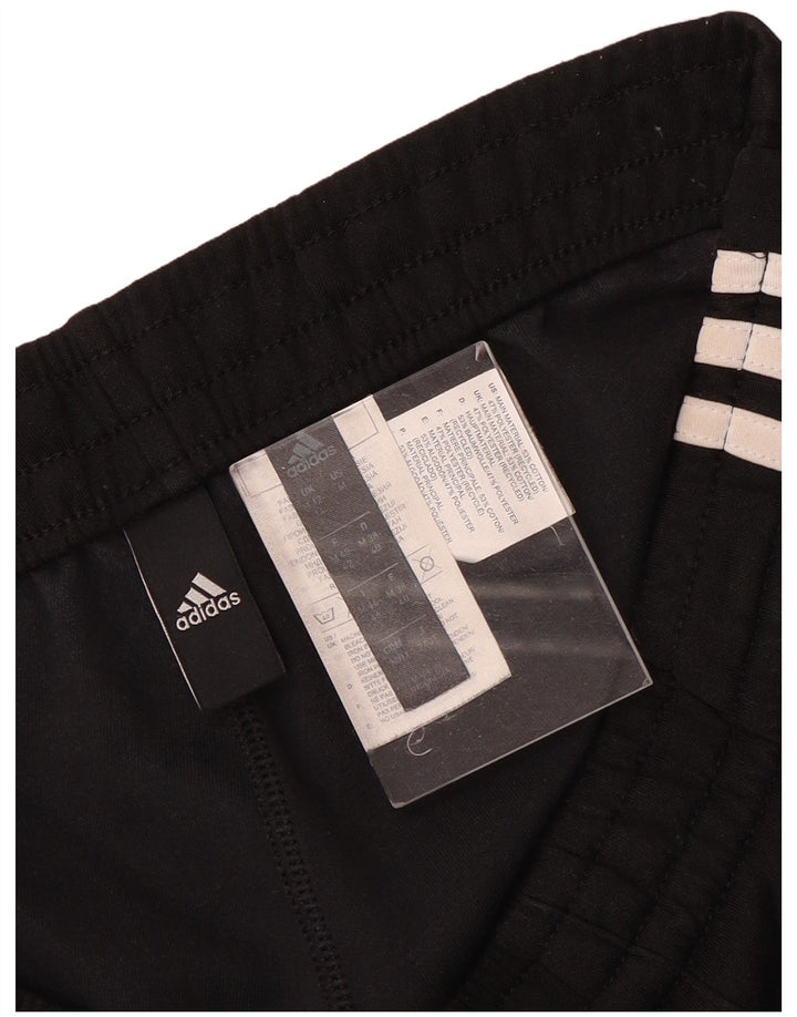 Adidas Damen Crop Trainingshose UK 12/14 Mittelschwarzes Polyester