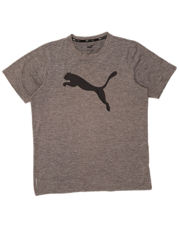 Puma Herren Grafik-T-Shirt-Oberteil Mittelgrau