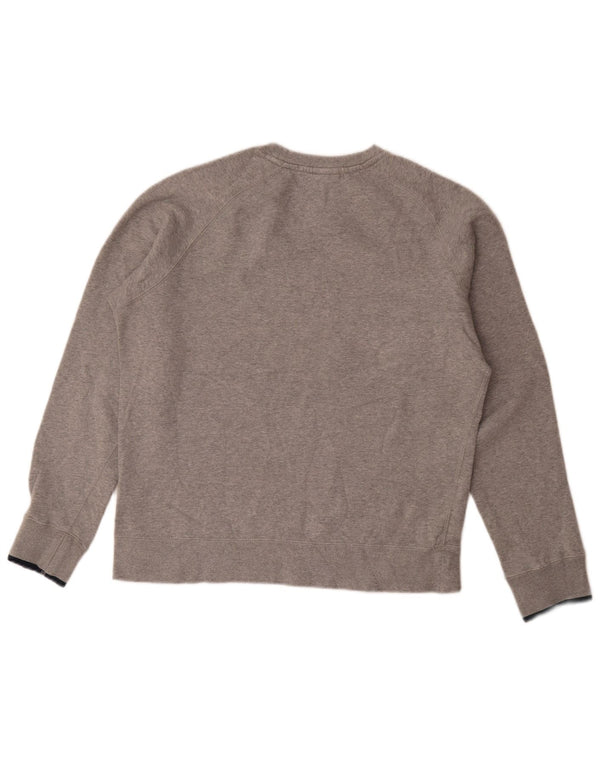 Nike Herren-Sweatshirt mit Grafik, mittelgrau gefleckte Baumwolle