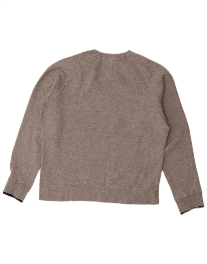 Nike Herren-Sweatshirt mit Grafik, mittelgrau gefleckte Baumwolle