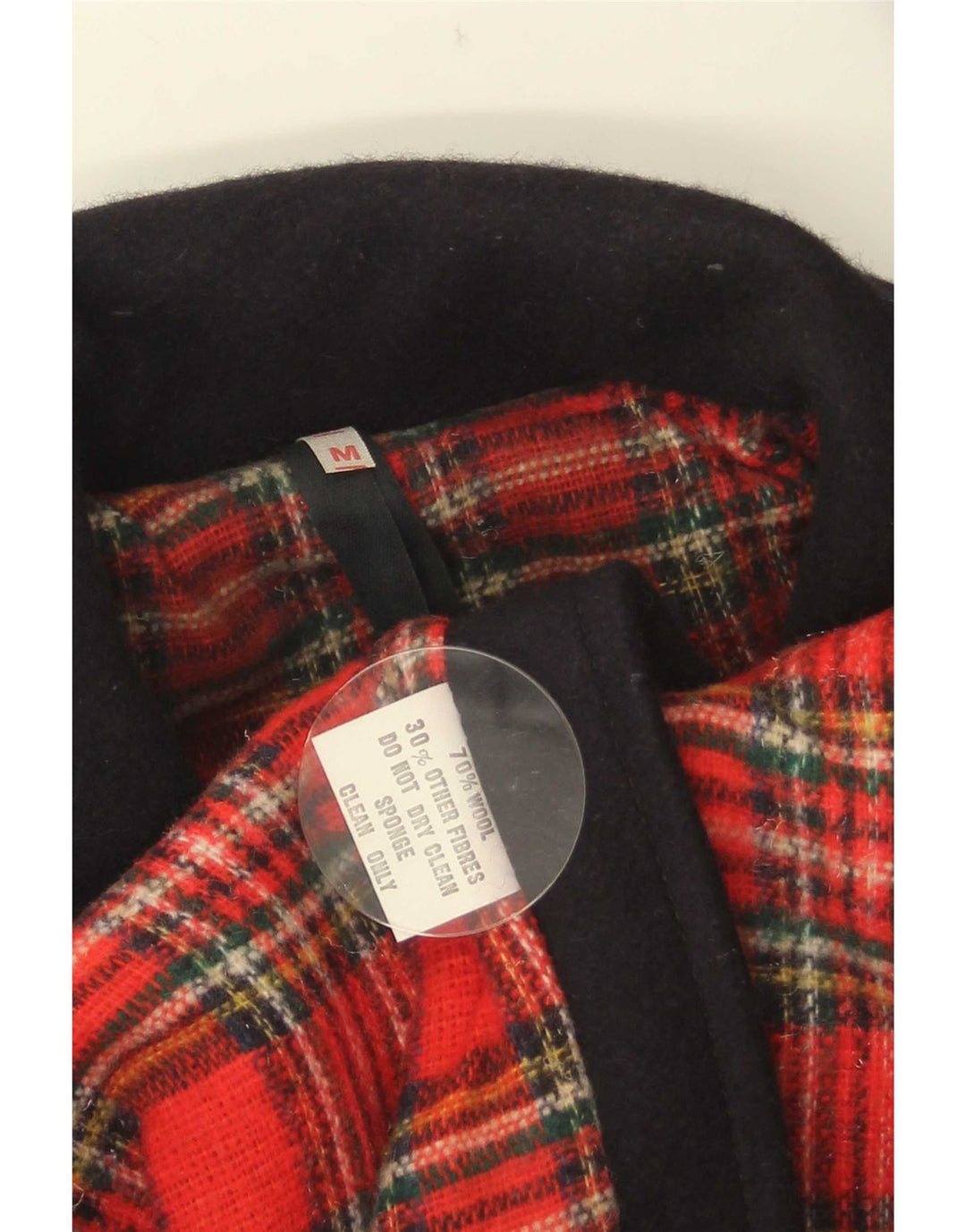 Vintage Herren Bomberjacke UK 38 Medium Navy Blue Colourblock Wolle