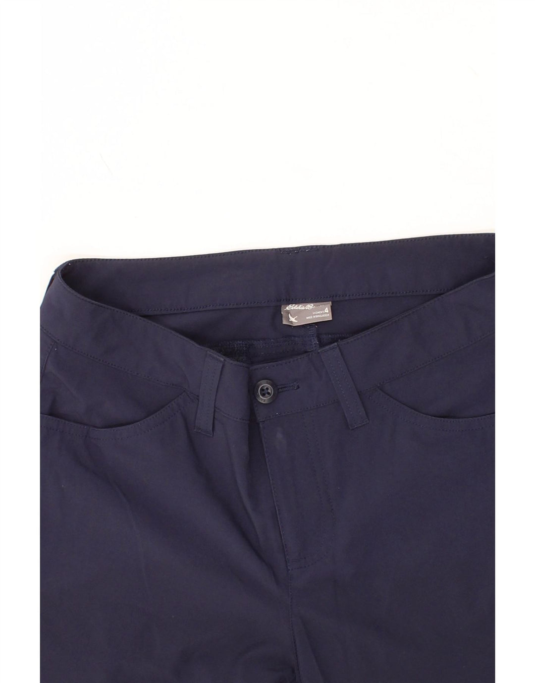 EDDIE BAUER Womens Cargo Shorts US 4 Small W28 Navy Blue Polyester Vintage Eddie Bauer and Second-Hand Eddie Bauer from Messina Hembry 
