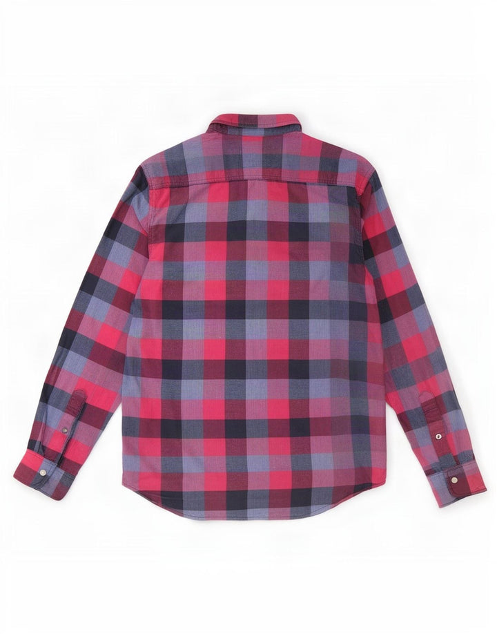 Hollister Herrenhemd 2XL, rot kariert, Baumwolle