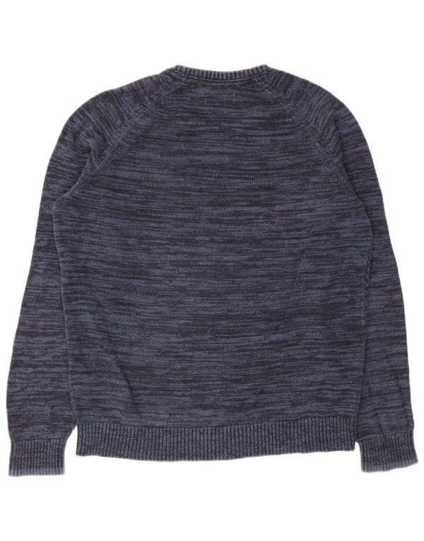 Jack & Jones Herren-Pullover mit Rundhalsausschnitt, XL, Marineblau, Baumwolle