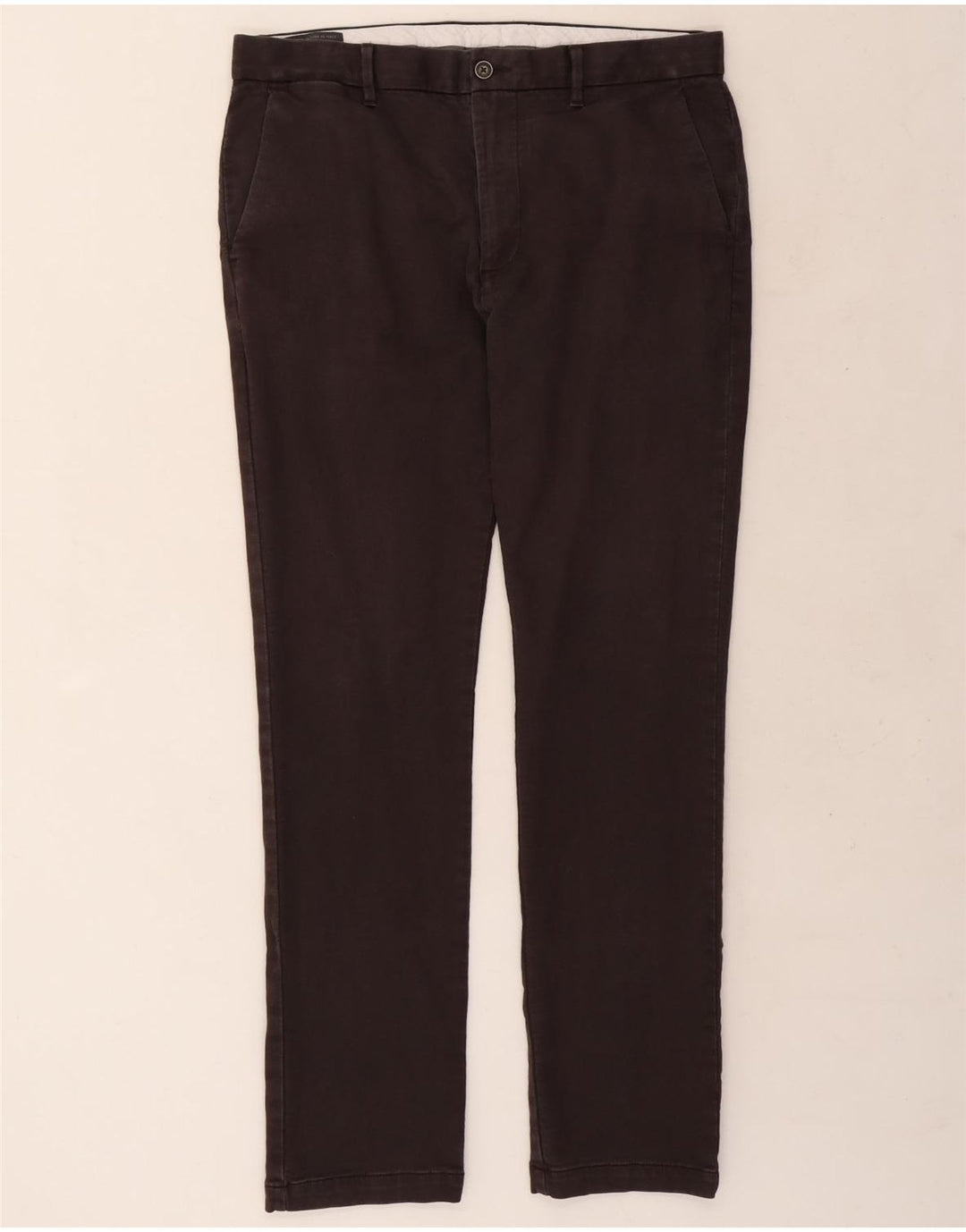 Marks & Spencer Herren Slim Chinohose W36 L33 Braune Baumwolle