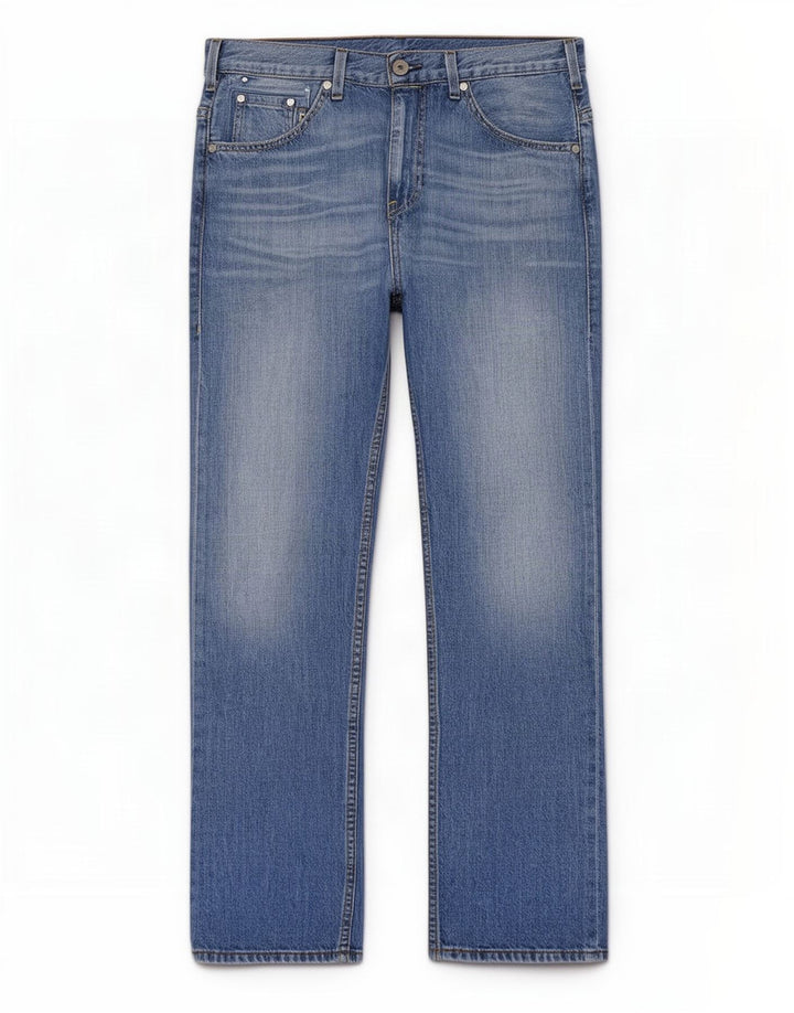 Levi's Herren Straight Jeans W34 L32 Blaue Baumwolle