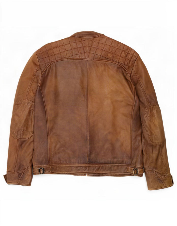 Ashwood Herren Lederjacke UK 48 4XL Braun