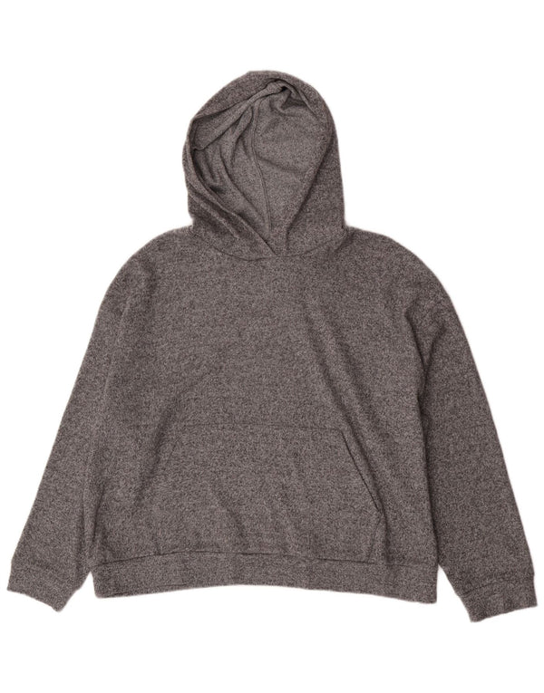 Marks & Spencer Damen Übergroßer Kapuzenpullover UK 18 XL Grau meliert
