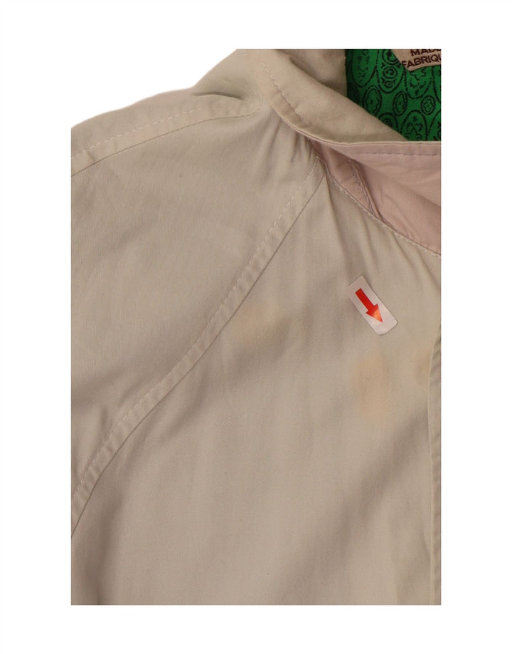 Stratos Herrenmantel UK 40 Large Beige Baumwolle