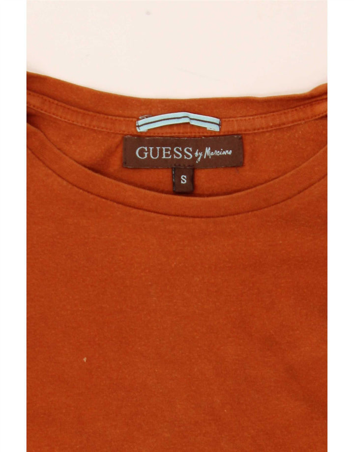 Guess By Marciano Herren-Oberteil, langärmelig, klein, Orange, Farbblock