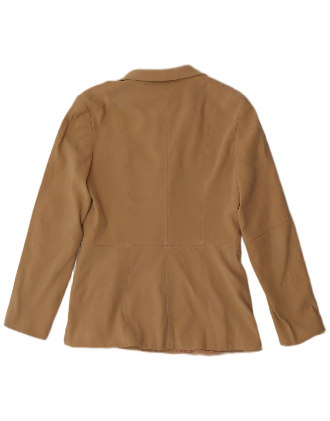 Zara Damen 3-Knopf-Blazerjacke UK 12 Mittelbeige