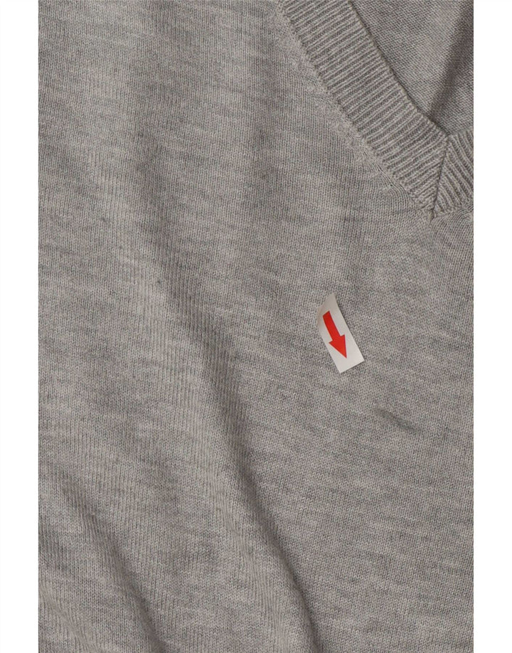 Marks & Spencer Damen-Pullover, übergroß, V-Ausschnitt, Gr. 18, XL, Grau